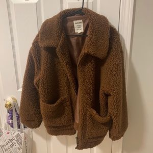 Garage Fluffy Sherpa Jacket
